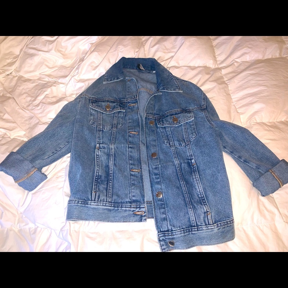 blue jean jacket from h&m